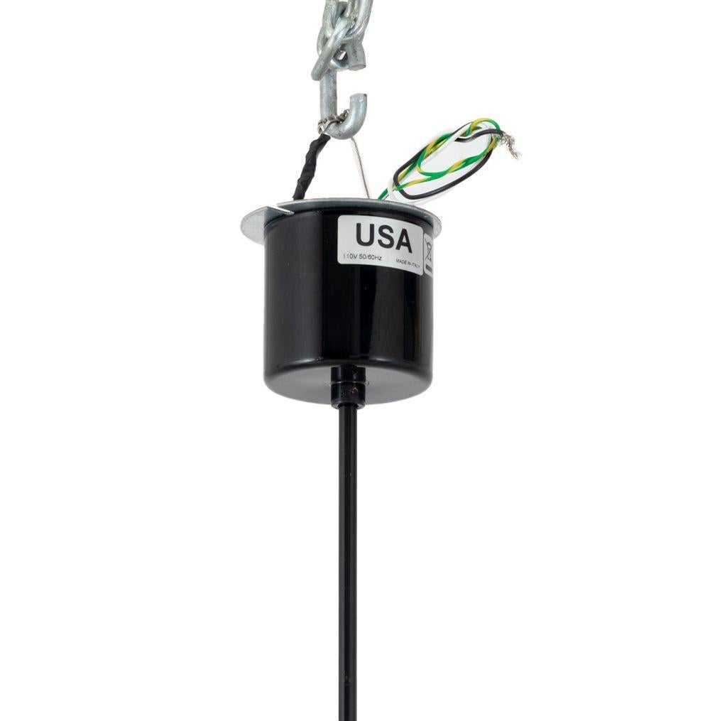Contemporary Lumen Center Italia Black Pendant Lamp For Sale