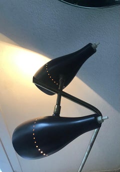 Lumen Floor Lamp Brass Marbre Light Adjustable 1950 Italy