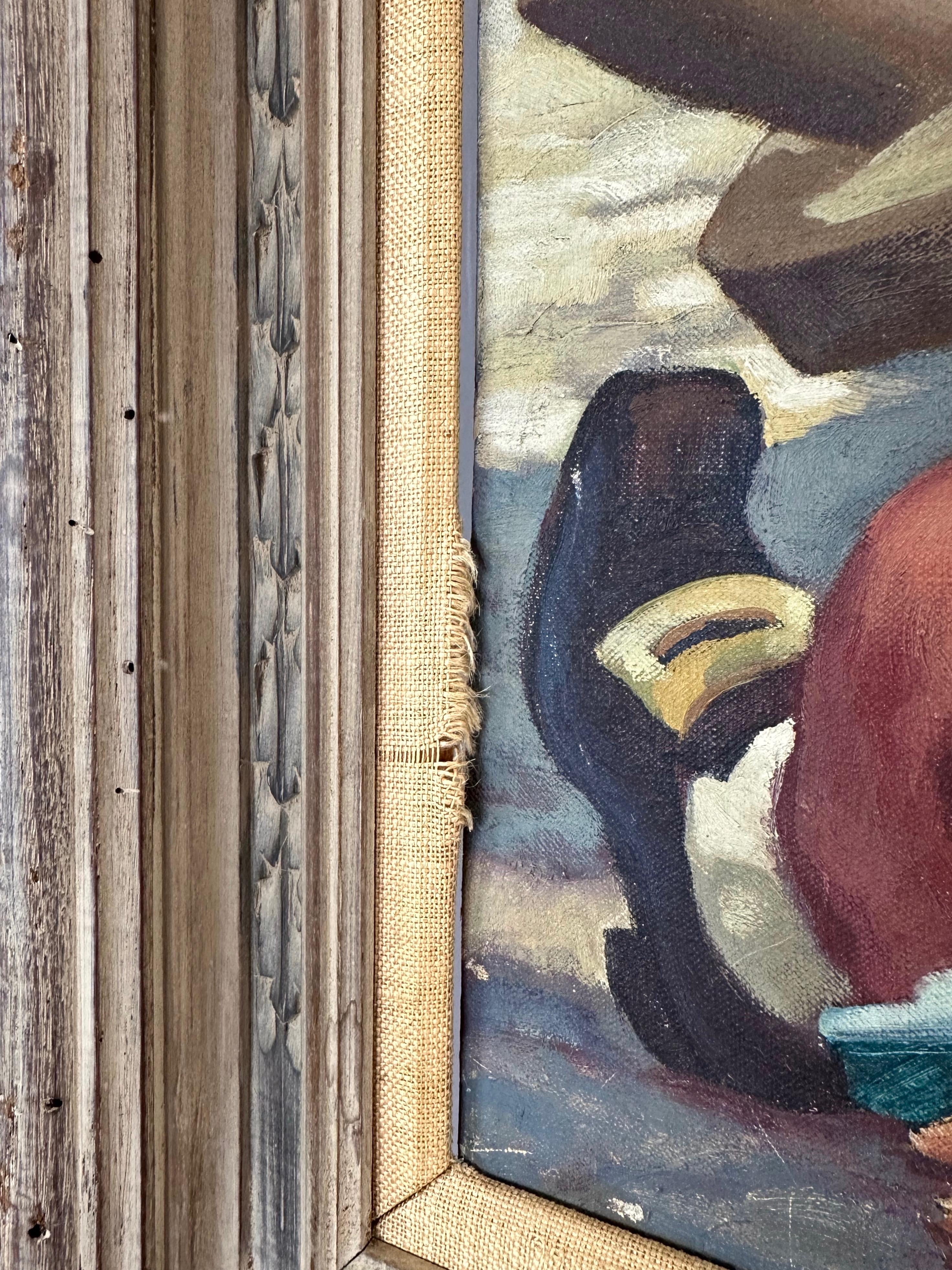 Lumen Martin Winter, “Burgomeester’s Joke”, Large Oil Painting, Early 1950s For Sale 11