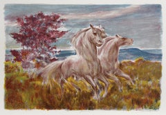 Lumen Martin Winter - Daybreak, Equestrian Lithograph by Lumen Martin Winter Daybreak, Equestrian Lithograph by Lumen Martin Winter