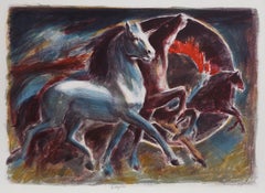 Eclypse, Equestrian Lithograph by Lumen Martin Winter