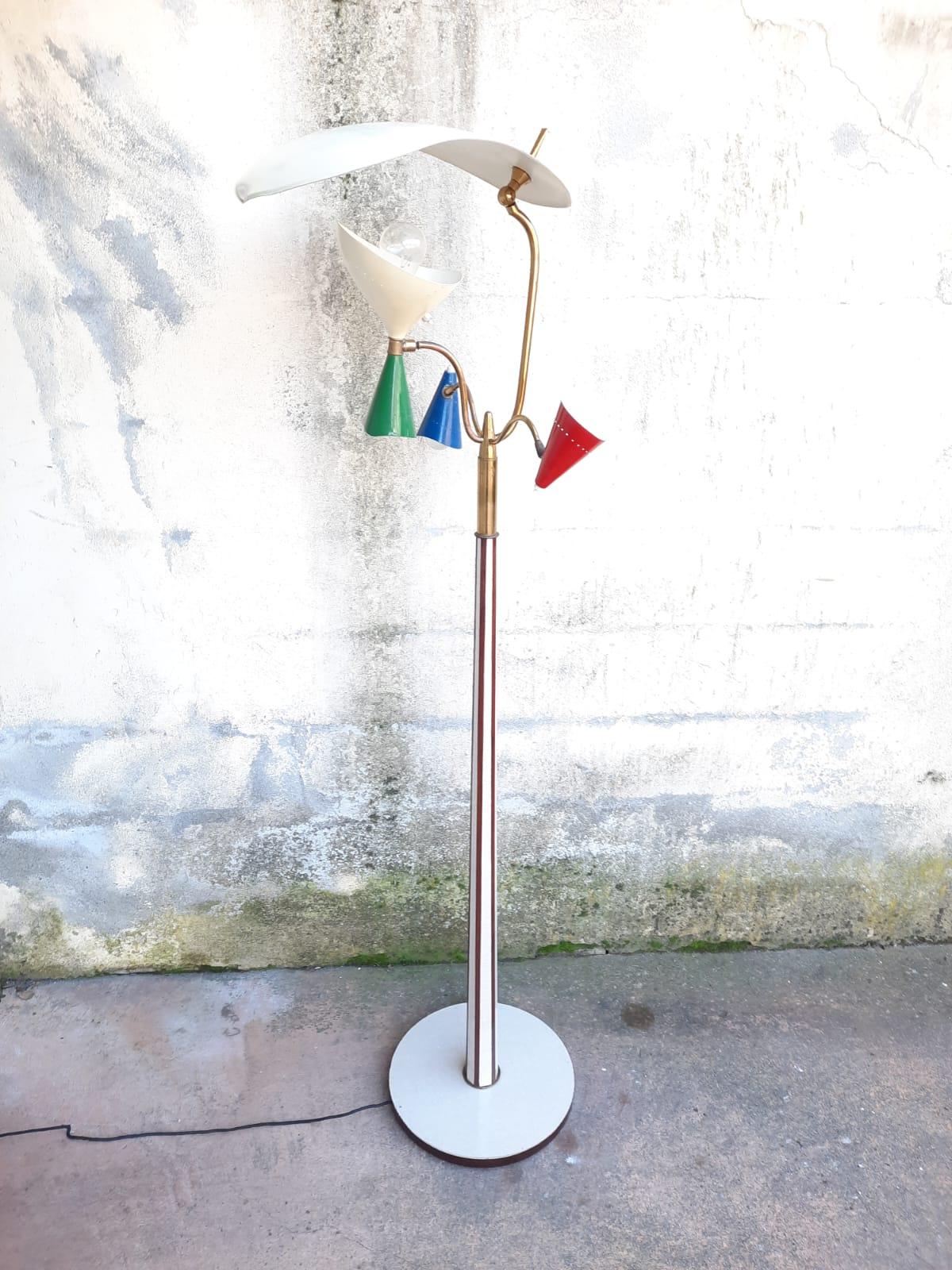 Lumen Milano Lámpara de pie de mediados de siglo Italian en venta