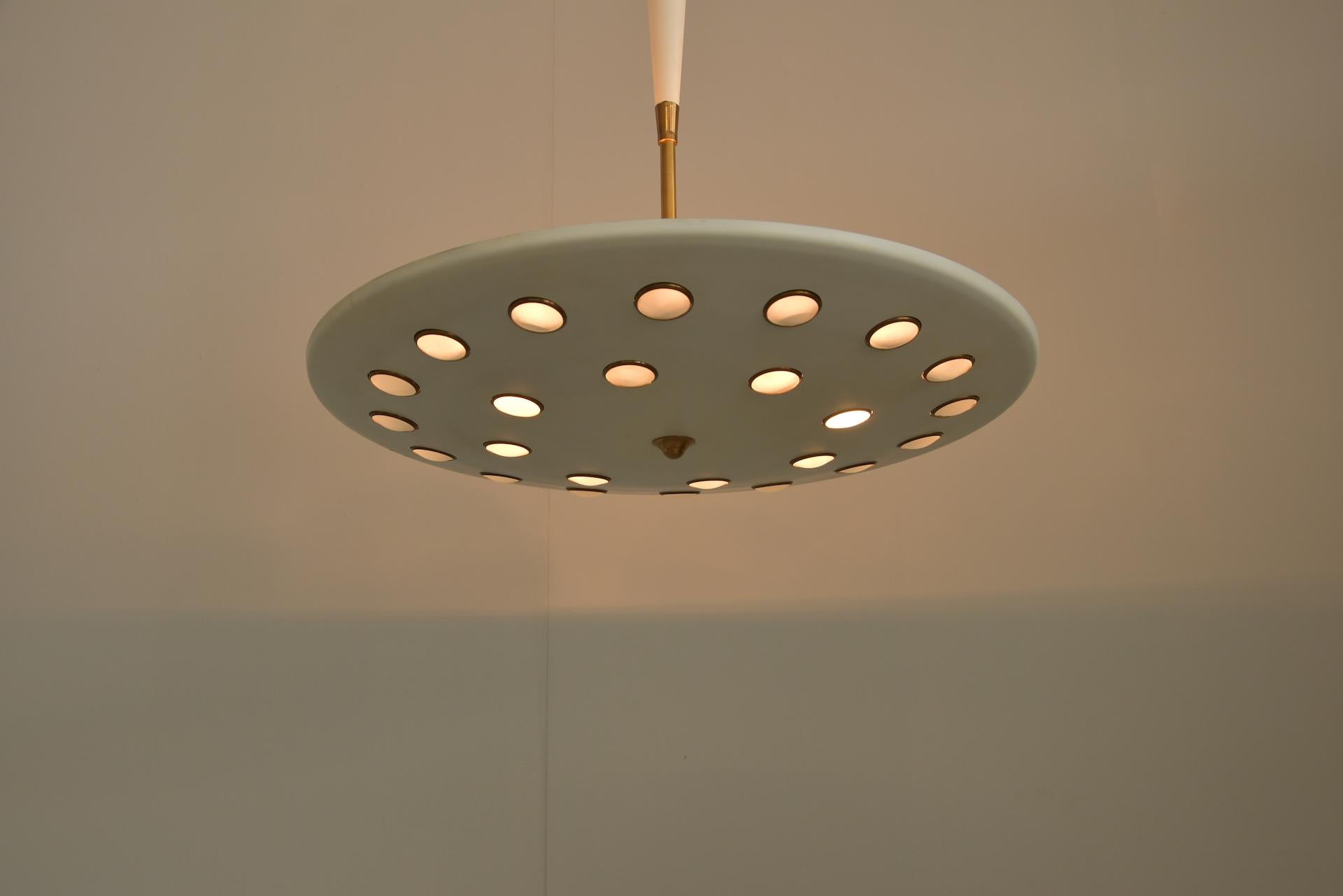 Lumen Milano Midcentury Italian Chandelier Pendant 4