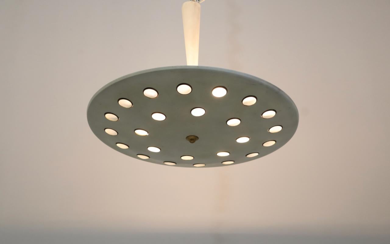 Lustre italien mi-siècle Lumen Milano en vente 6