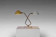 Lumen Milano Two Shade Table Lamp, Italy, 1950