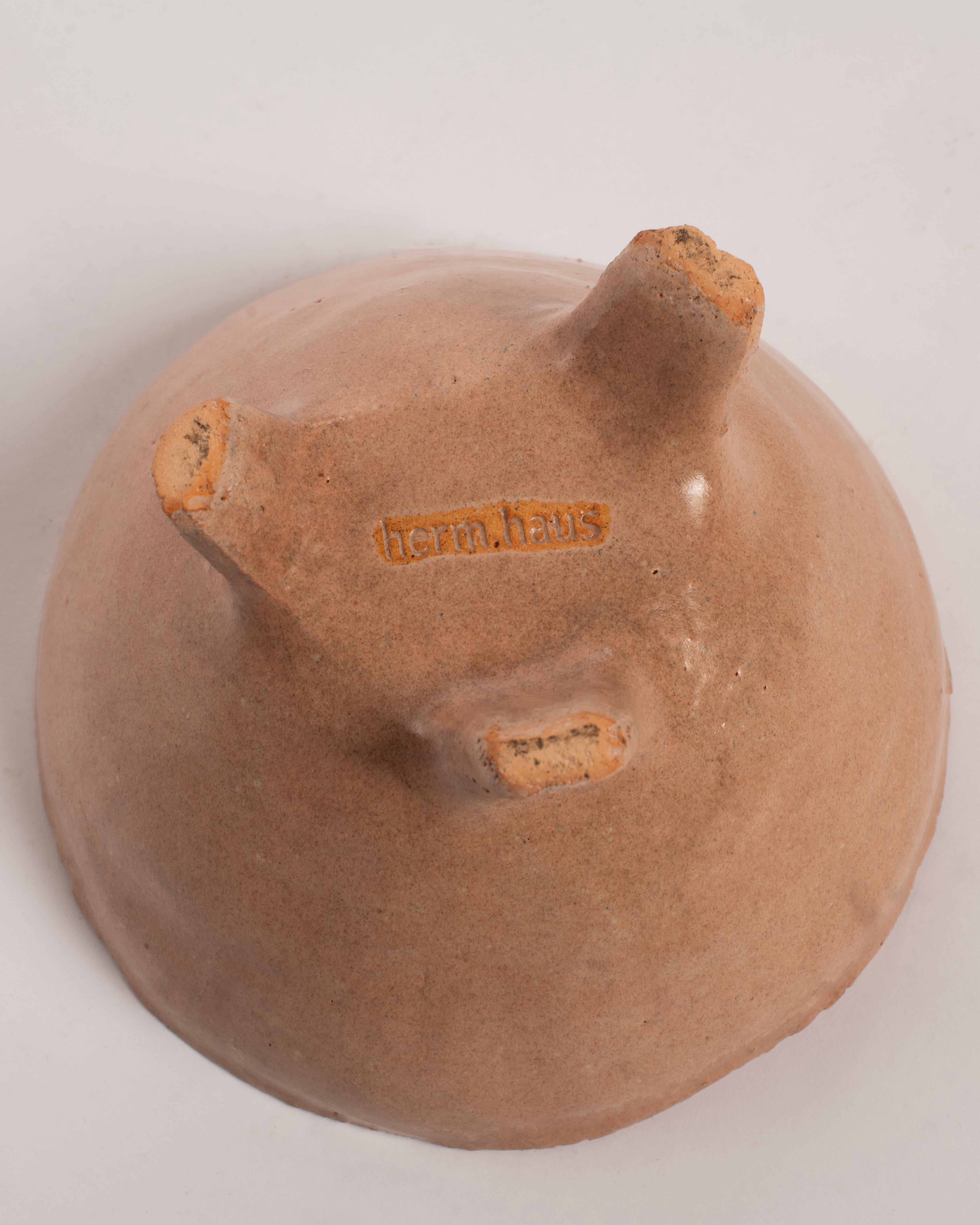 Laccato Candela Lumi Ecru Wood Amber di Hermhaus in vendita