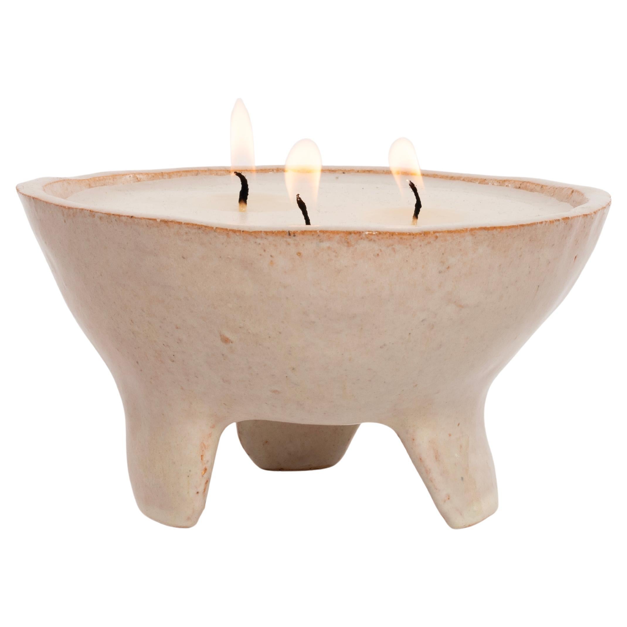 Candela Lumi Ecru Wood Amber di Hermhaus