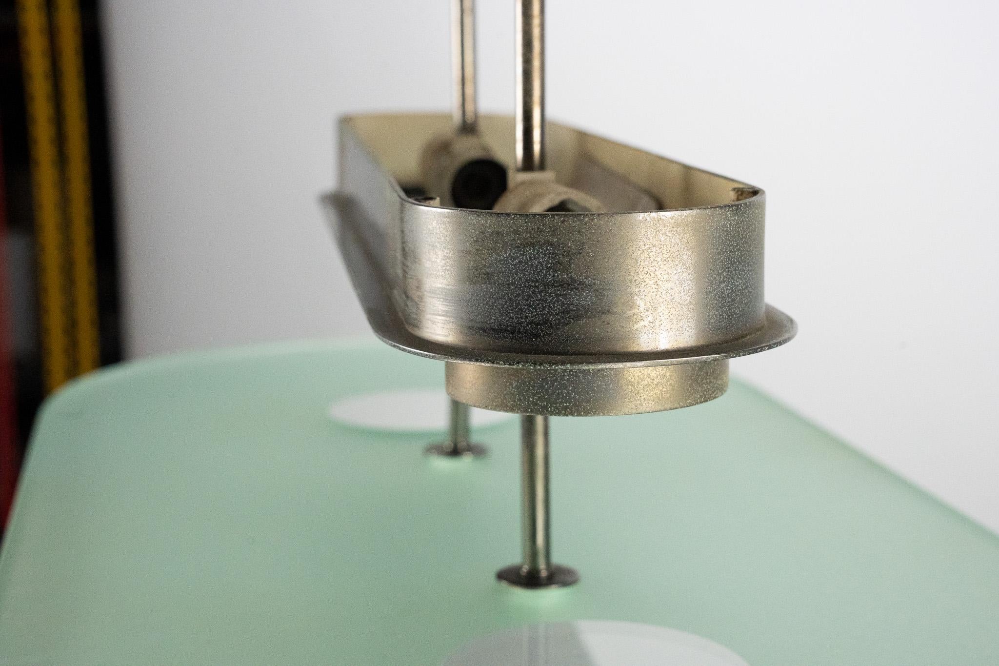 Lumi Milano Mid-Century Chandelier in Brass and Glass – Italy, 1970s For Sale 2