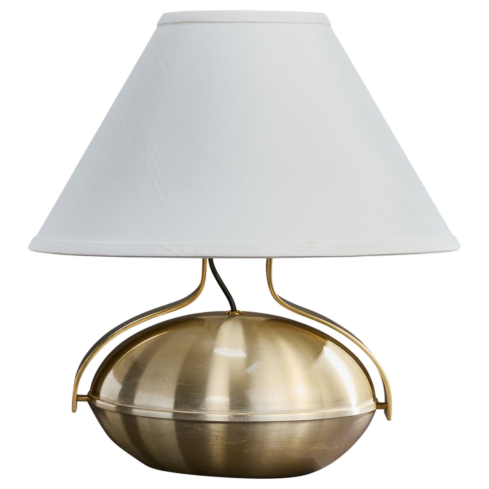 Lumi Milano, Lámpara de mesa, Metal, Latón, Italia, Años 70