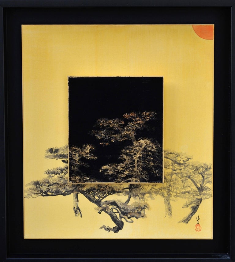 Lumi Mizutani Day And Night Pine Tree Japanese Landscape