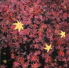 Evanescence by Lumi Mizutani - Japanese Style Painting, pink and gold