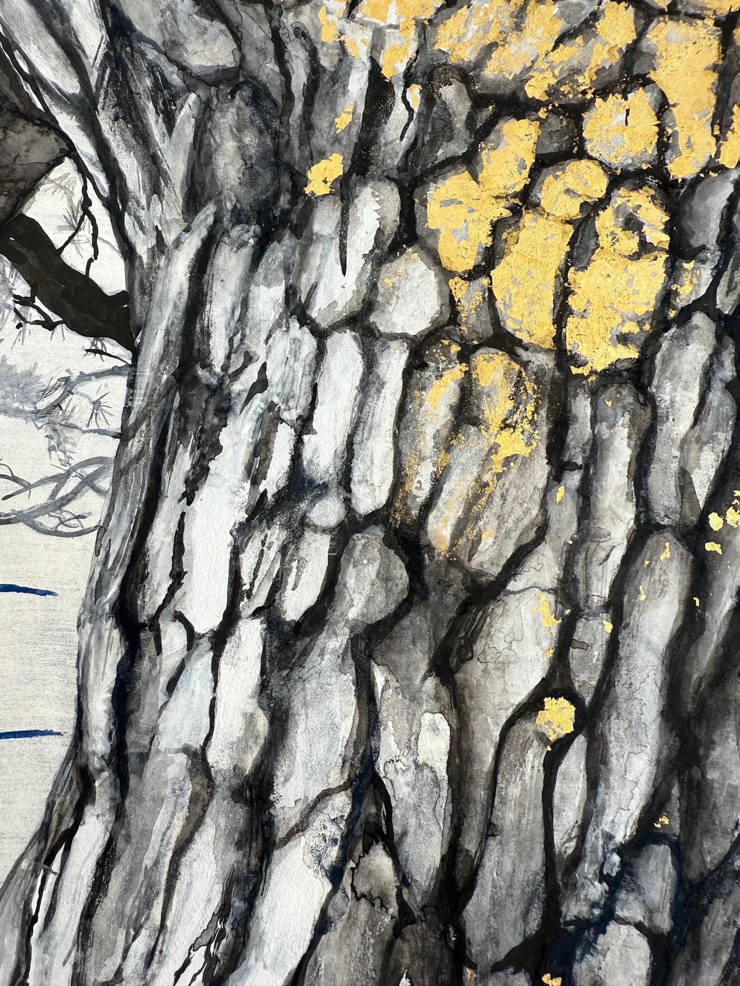 Erinnerung V - Izu's Pi von Lumi Mizutani - Japanische Malerei, Bäume, Natur, Blumen im Angebot 12