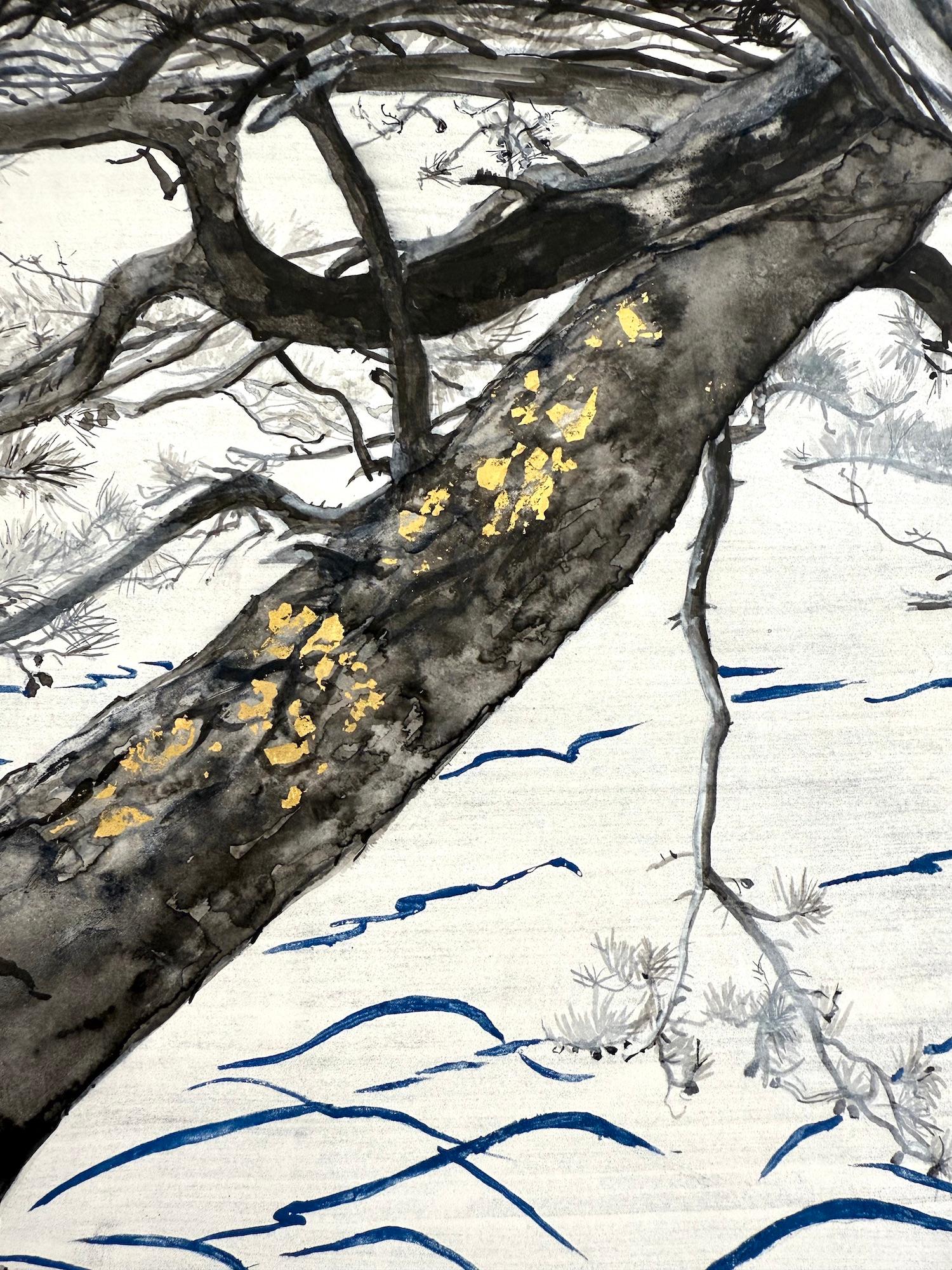 Erinnerung V - Izu's Pi von Lumi Mizutani - Japanische Malerei, Bäume, Natur, Blumen im Angebot 7