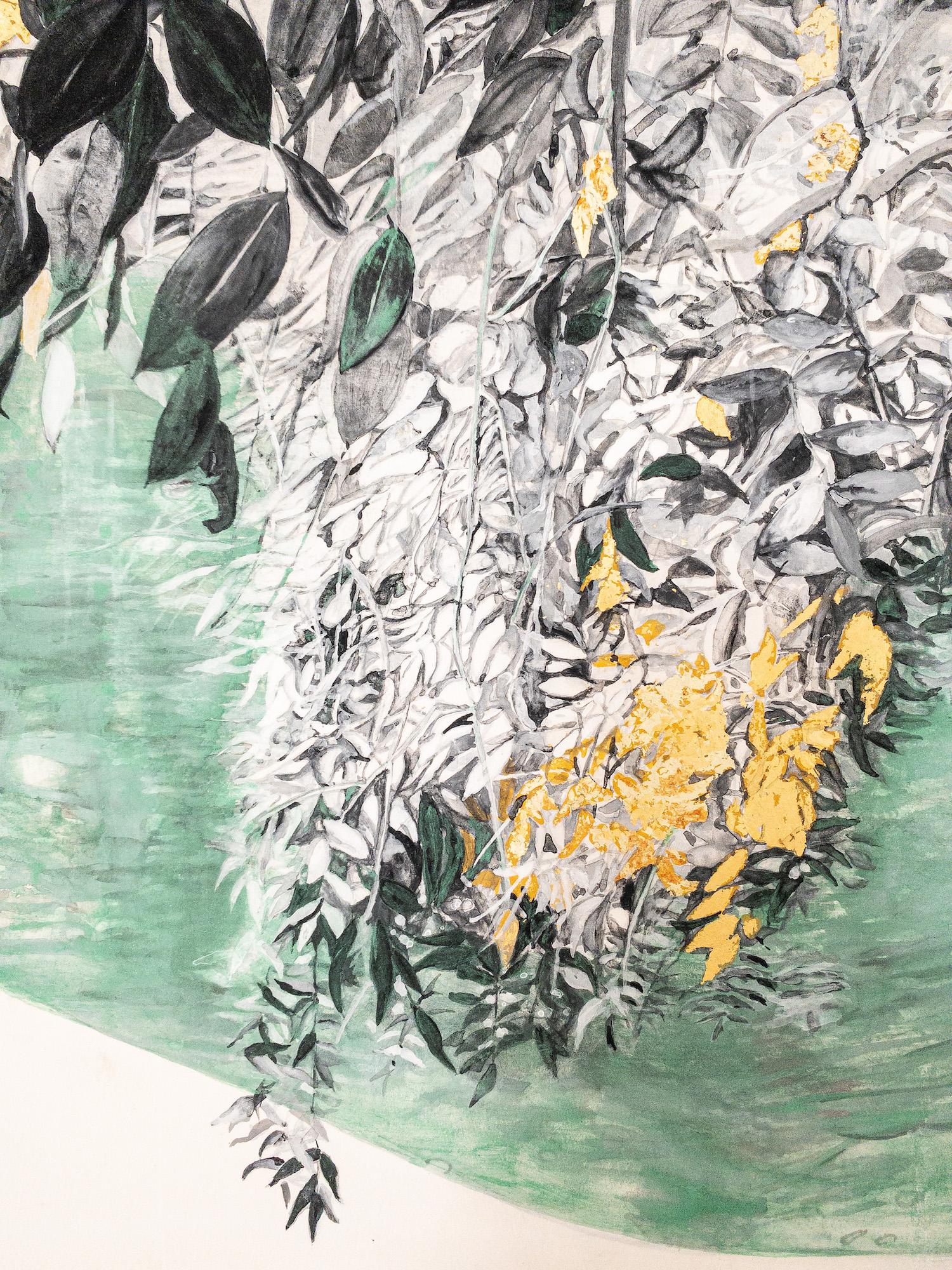 Soupçon automnal by Lumi Mizutani - Contemporary Japanese painting, diptych For Sale 2