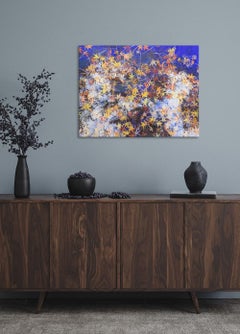 Se acabó la fiesta III de Lumi Mizutani - Pintura de estilo japonés, hojas de otoño