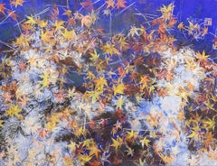 La festa è finita III di Lumi Mizutani - Quadro in stile giapponese, foglie d'autunno