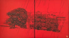 Tusche-Landschaftsgemälde