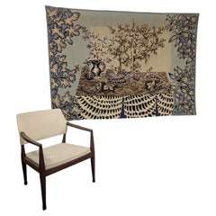 Tapisserie d'Aubusson "Lumière Bleue" de Jean Lurçat, Atelier Tabard, années 1950