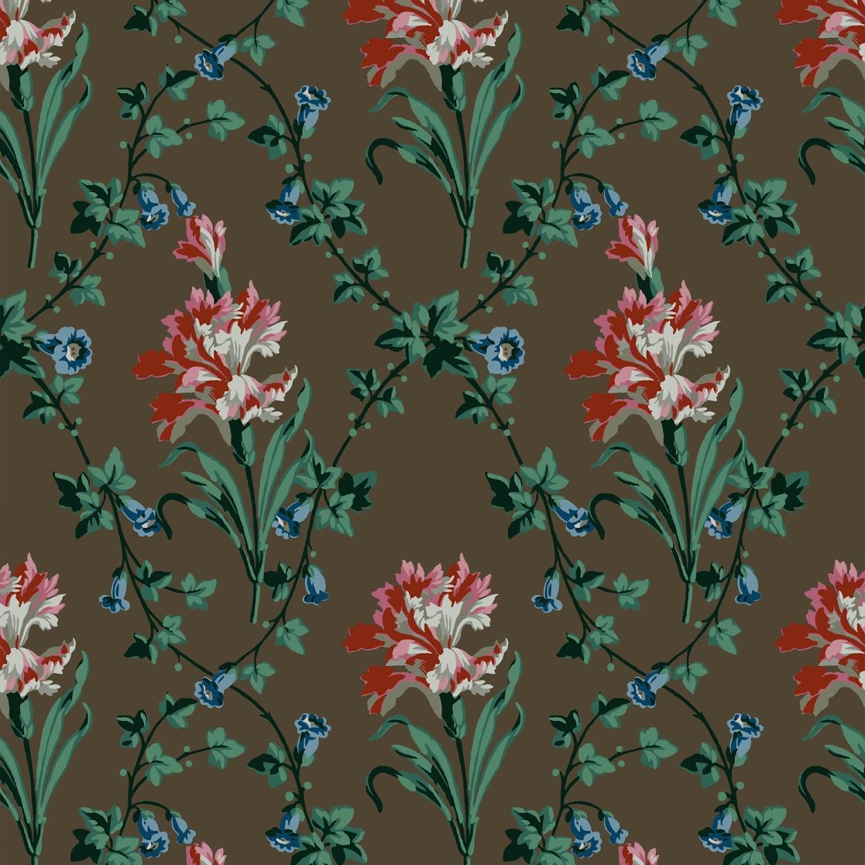 Repeat: 50,9 cm / 20 in

Founded in 2019, the French wallpaper brand Papier Francais is defined by the rediscovery, restoration, and revival of iconic wallpapers dating back to the French “Golden Age of wallpaper” of the 18th and 19th centuries.