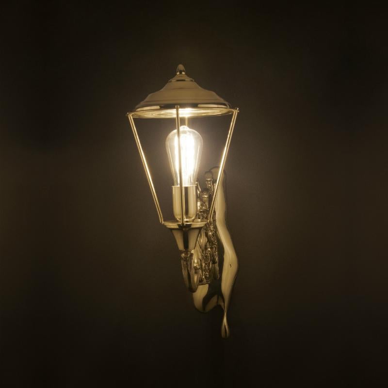 Modern Lumière Wall Lamp in Casted Brass and Gun Black Finish by Boca do Lobo For Sale