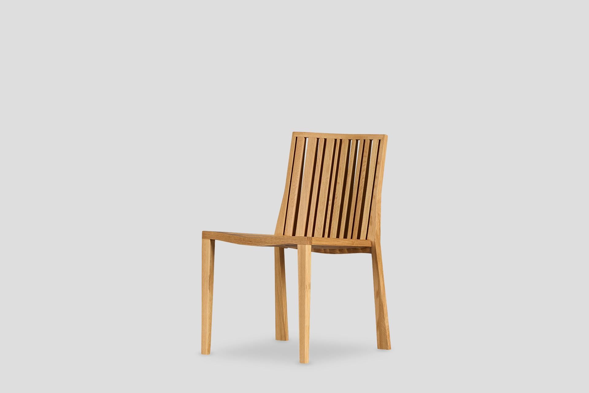 Lumin Stuhl - Eiche massiv, Natur im Zustand „Neu“ im Angebot in Okmeydanı, TR