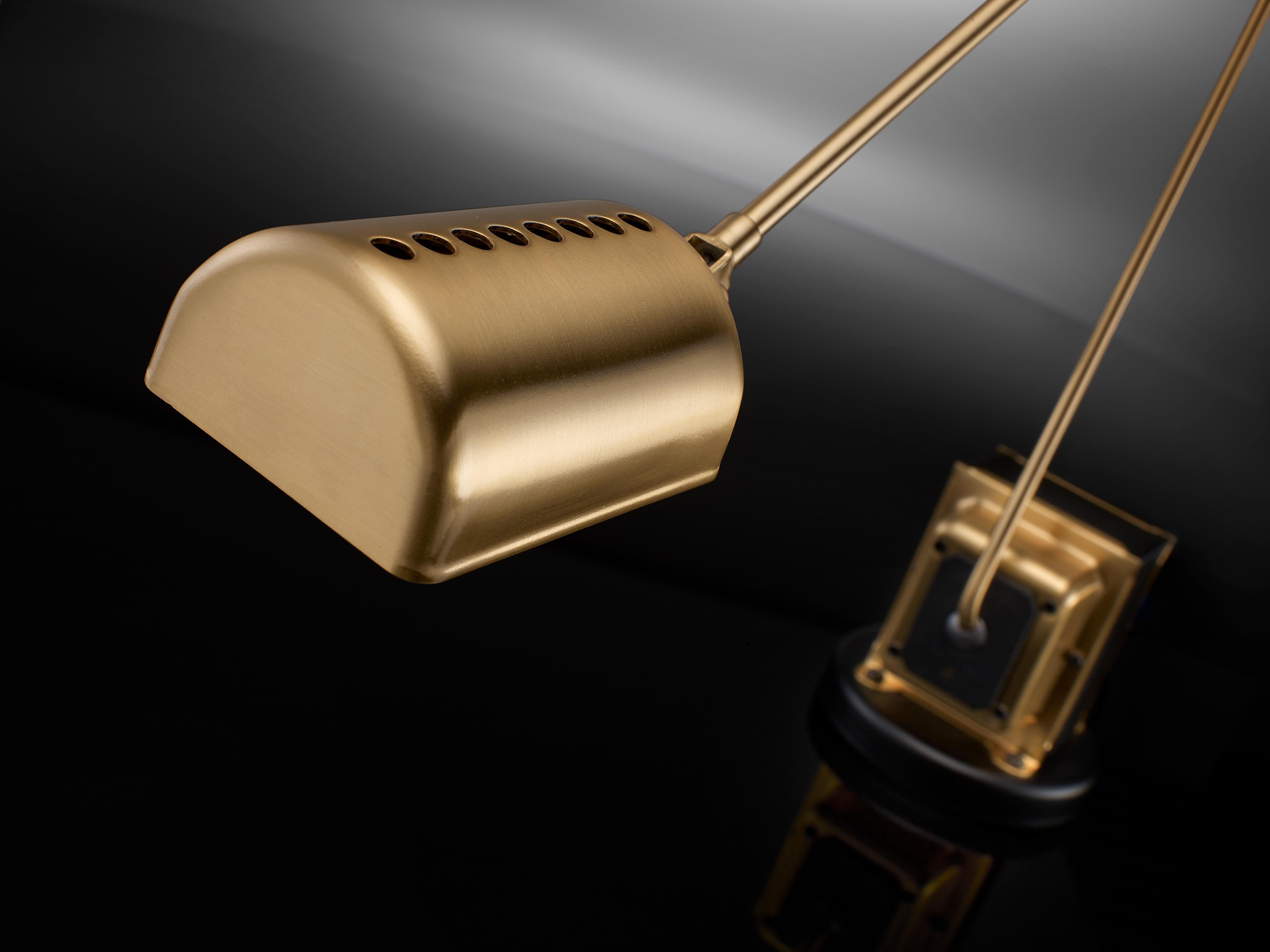 Lumina Stehlampe, gebürstetes Gold, Daphin, LED  Tommaso Cimini – Tommaso im Angebot 3