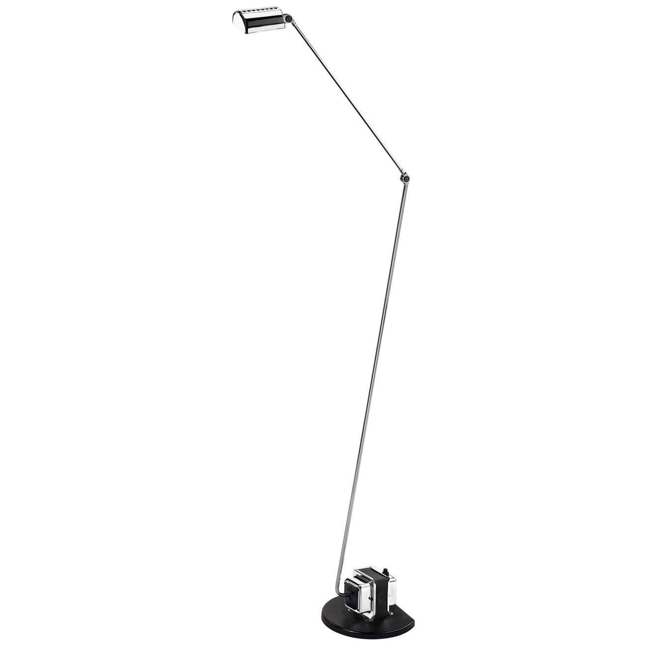 Lampada da terra Lumina Daphine LED in nichel spazzolato di Tommaso Cimini in vendita
