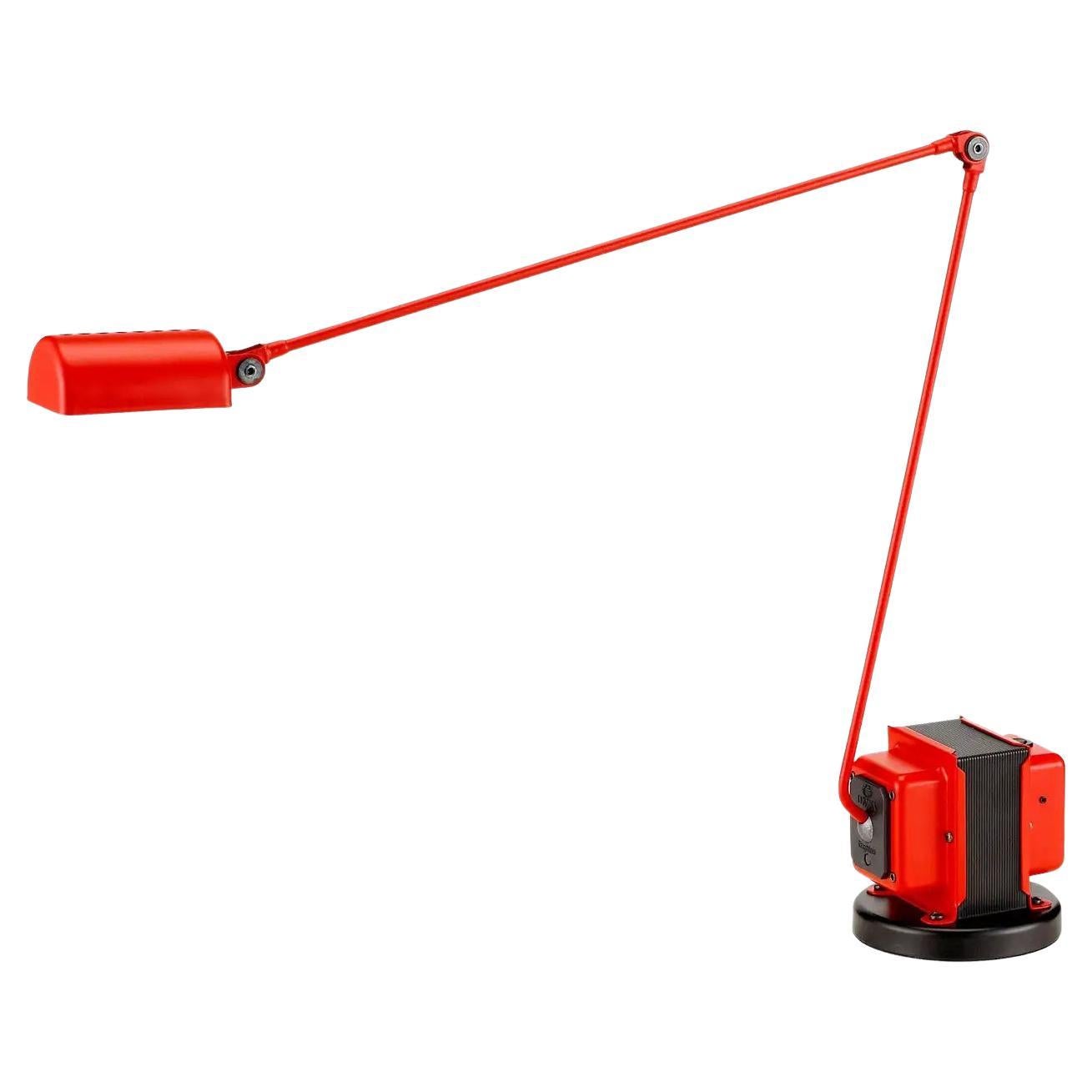 Lumina Daphine LED-Tischlampe in mattem Rot von Tommaso Cimini im Angebot