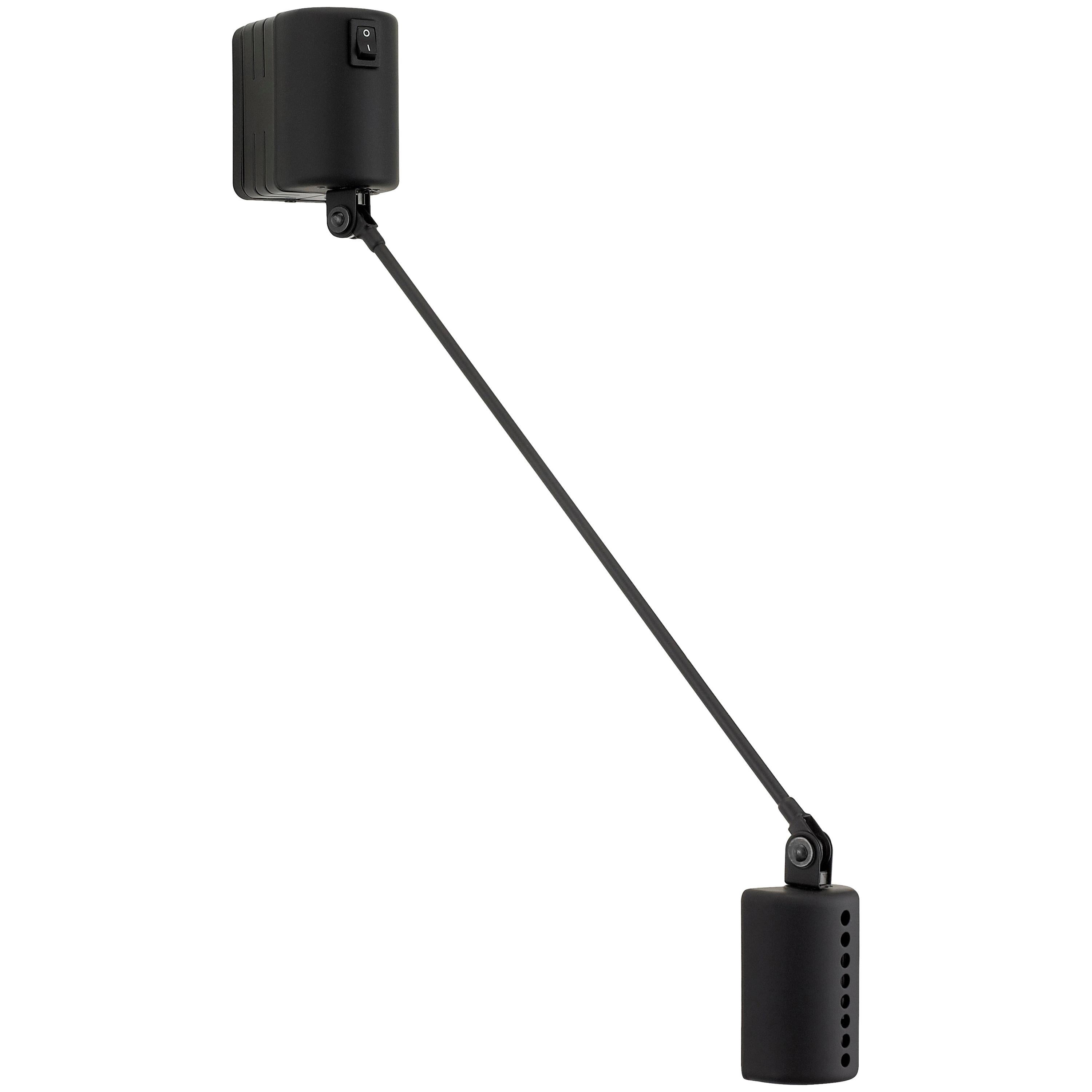 Lumina Daphine Parete 35 LED-Wandleuchte in Schwarz mit weicher Soft- Touch von Tommaso Cimini im Angebot