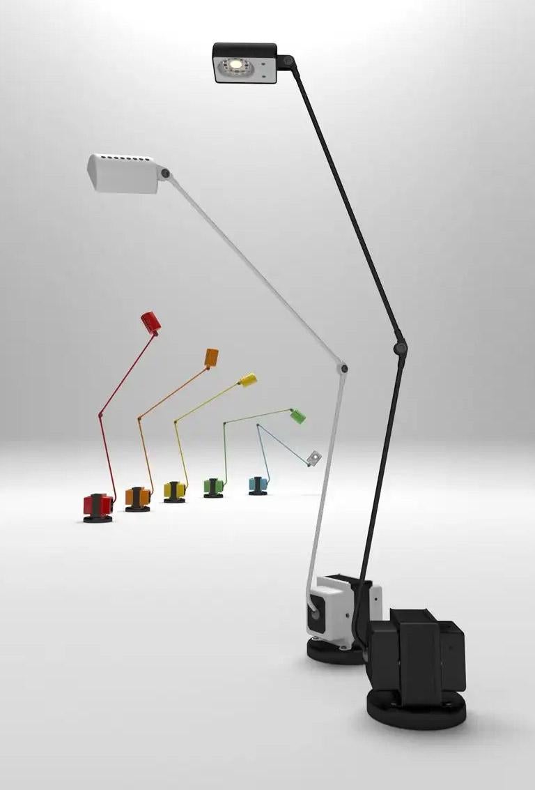 Lumina Daphine Terra LED Floor Lamp in Brushed Nickel by Tommaso Cimini For Sale 5