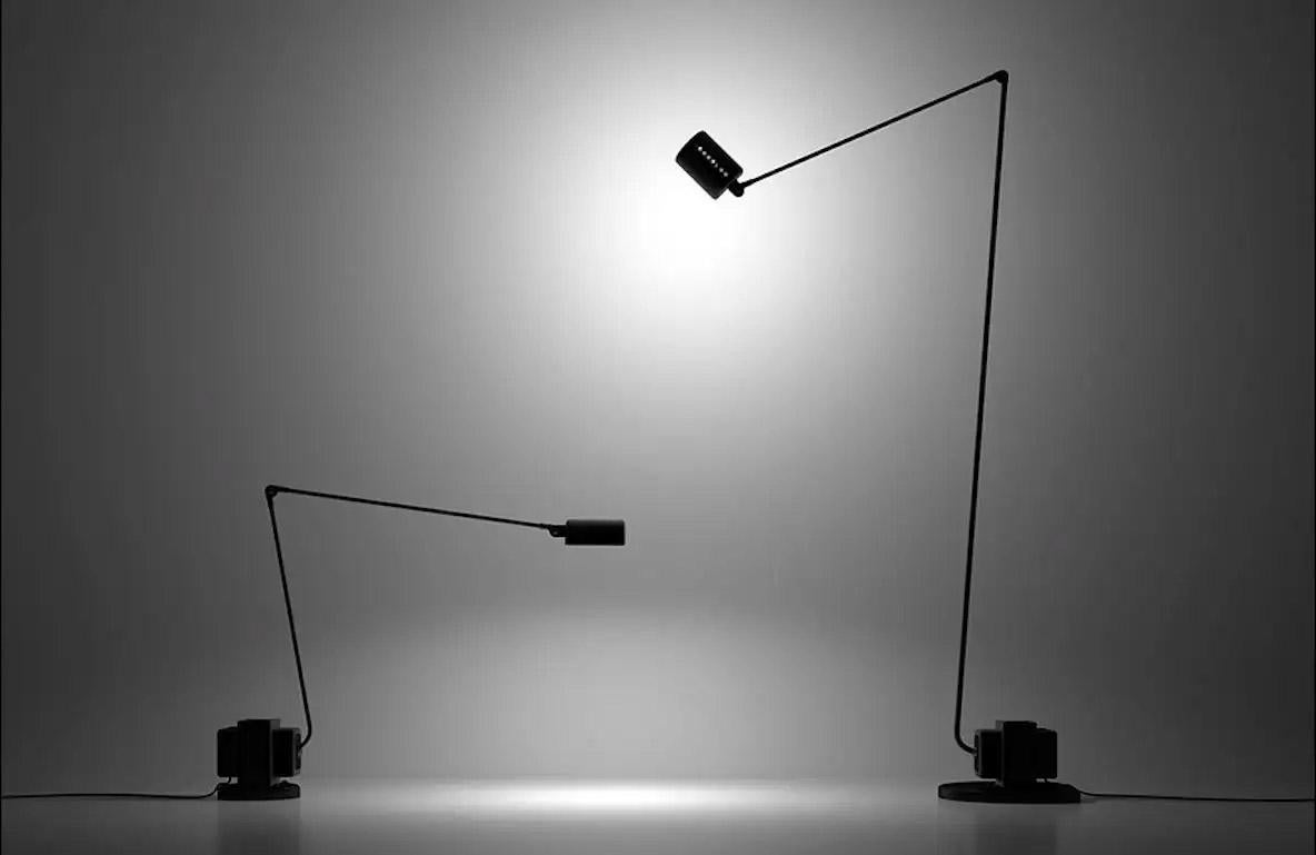 Lumina Daphine Terra LED Floor Lamp in Matt Red by Tommaso Cimini For Sale 1