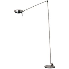 Lampadaire Lumina Elle en nickel brossé de Tommaso Cimini
