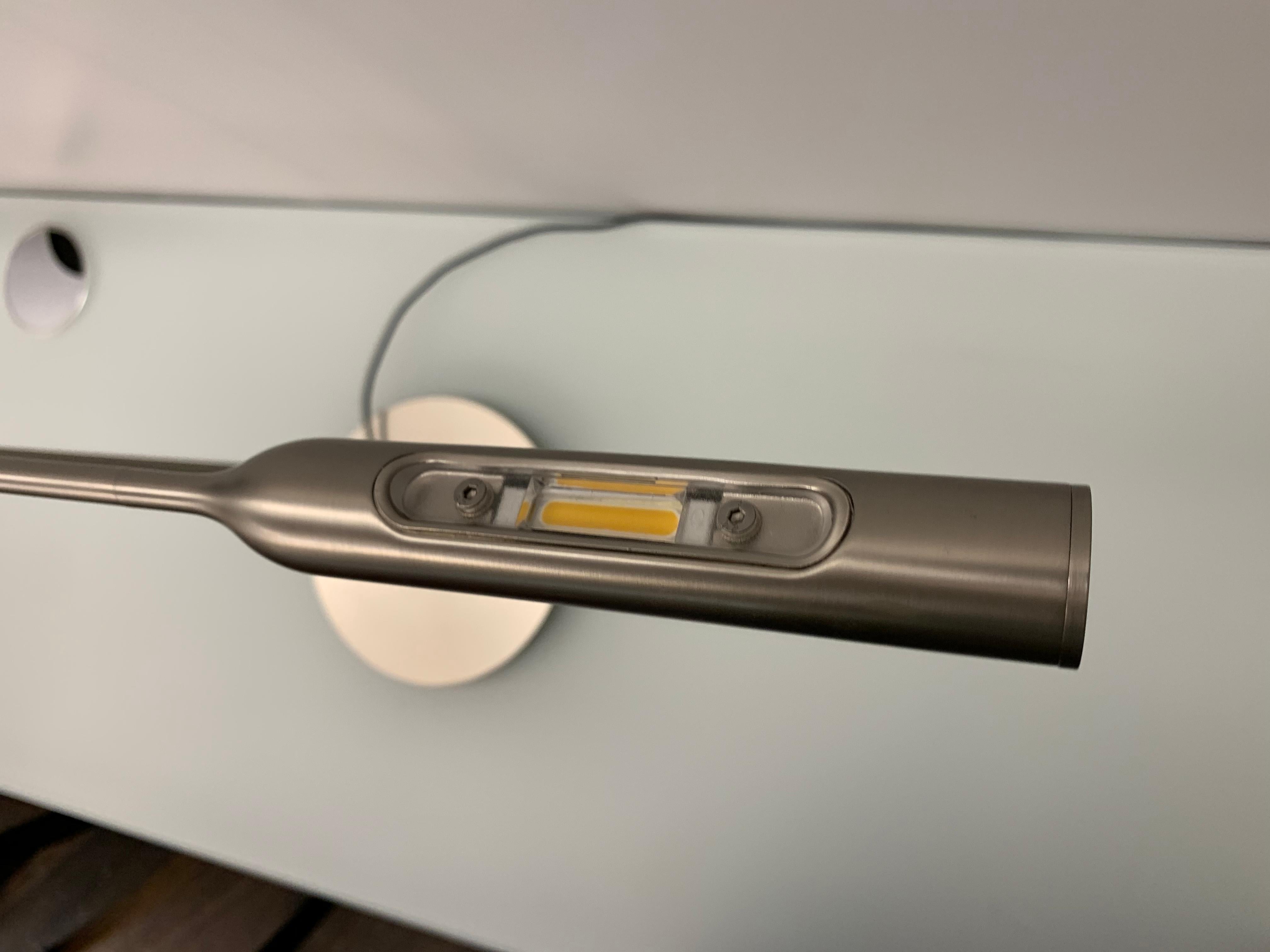 Lumina Flo Desk Lamp in Brushed Nickel by Foster+Partners 2