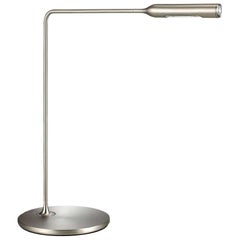Lumina Flo Desk Lamp in Brushed Nickel by Foster and Partners