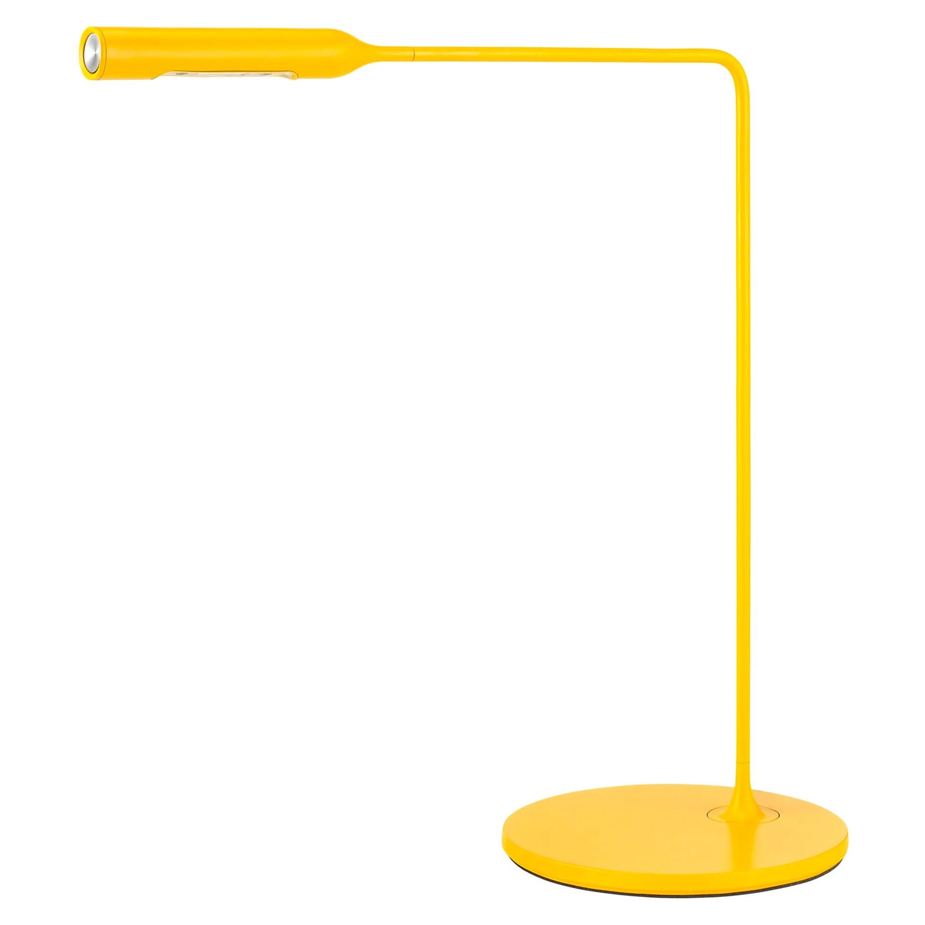 Lampada da scrivania Lumina Flo in giallo opaco di Foster + Partners