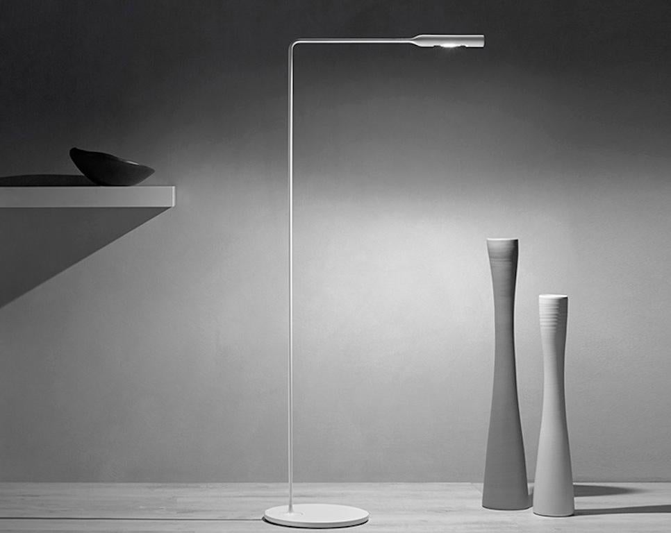 Modern Lumina Flo Floor Lamp in Black by Foster+Partners For Sale