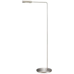 Lampada da terra Lumina Flo in nichel spazzolato di Foster + Partners