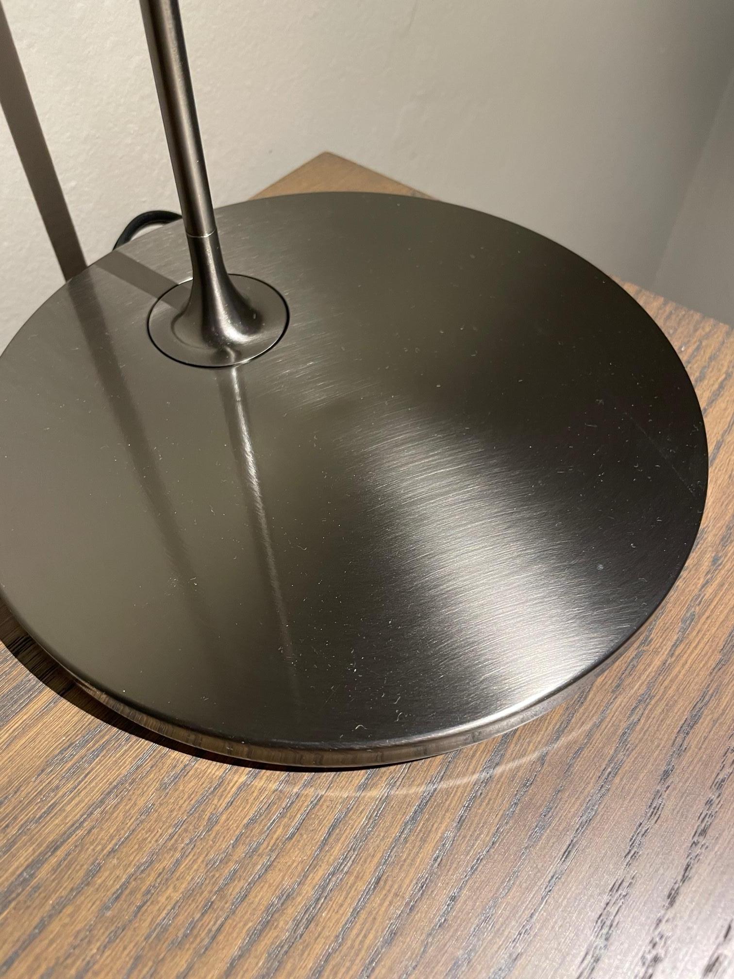 Metal Lumina Flo Gunmetal Desk Lamp  by Foster and Partners