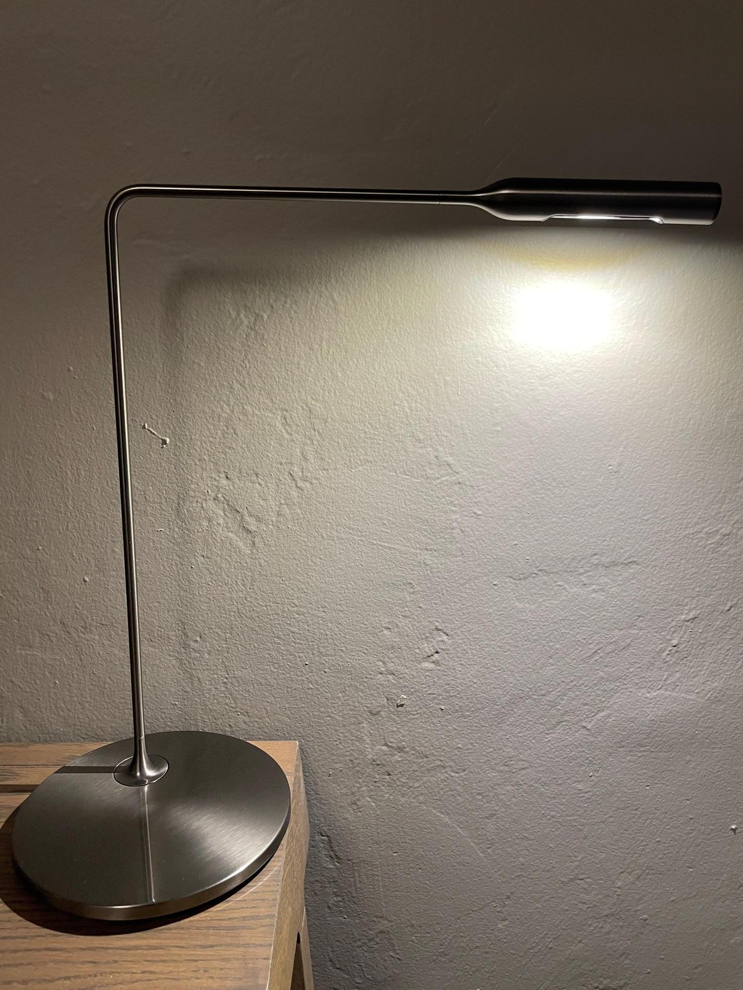 Lumina Flo Gunmetal Desk Lamp  by Foster and Partners 1