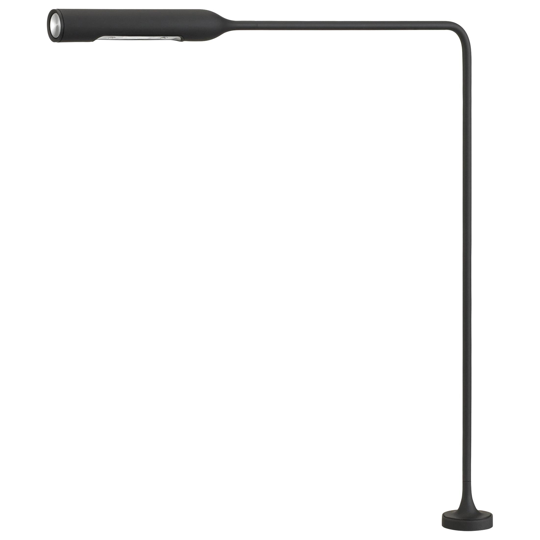 Lumina Flo Table Lamp with F20 Grommet in Black Soft-Touch by Foster+Partners