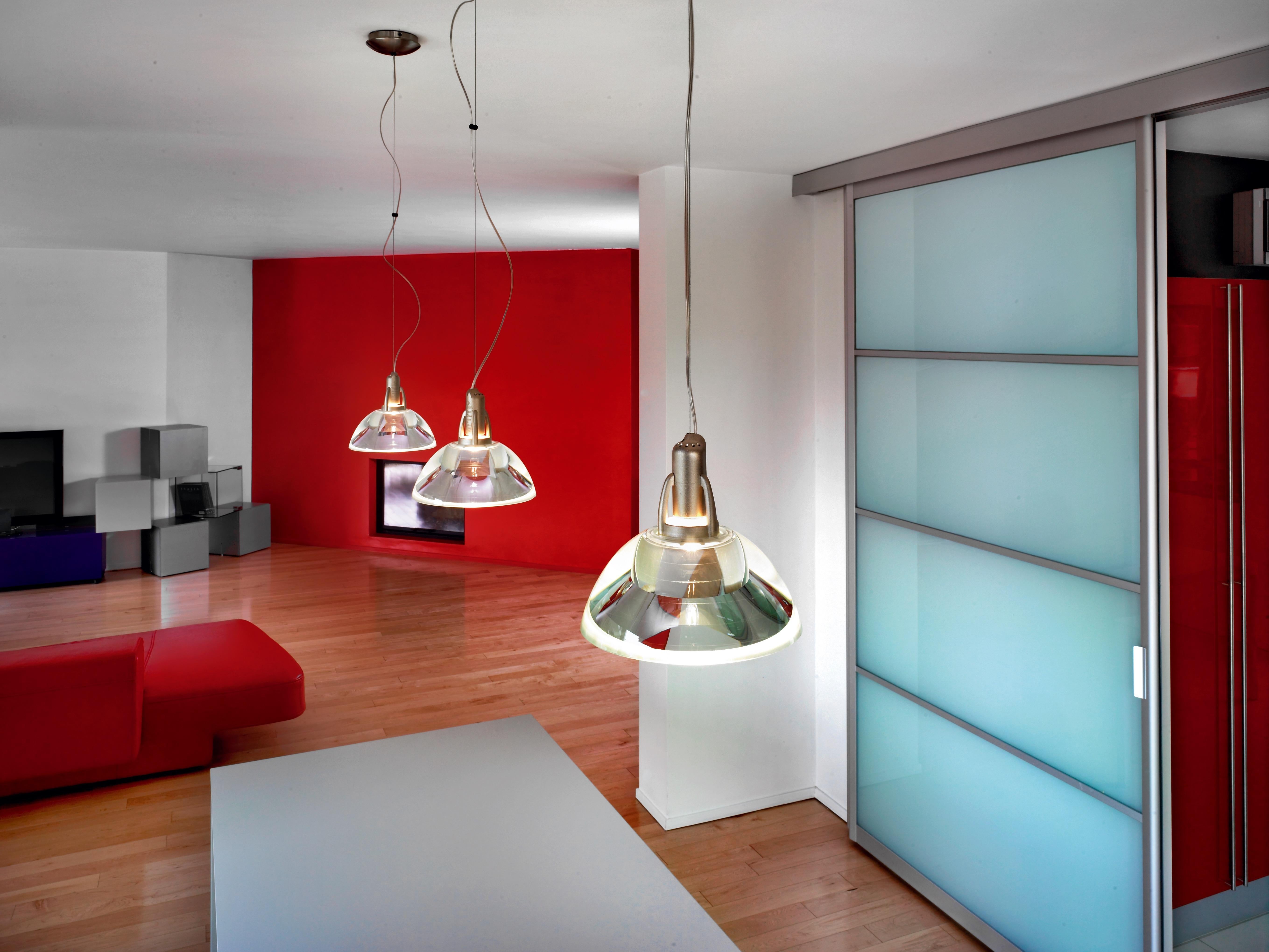 Contemporary Lumina Galileo Mini LED Dimmable Suspension Lamp by Emanuele Ricci