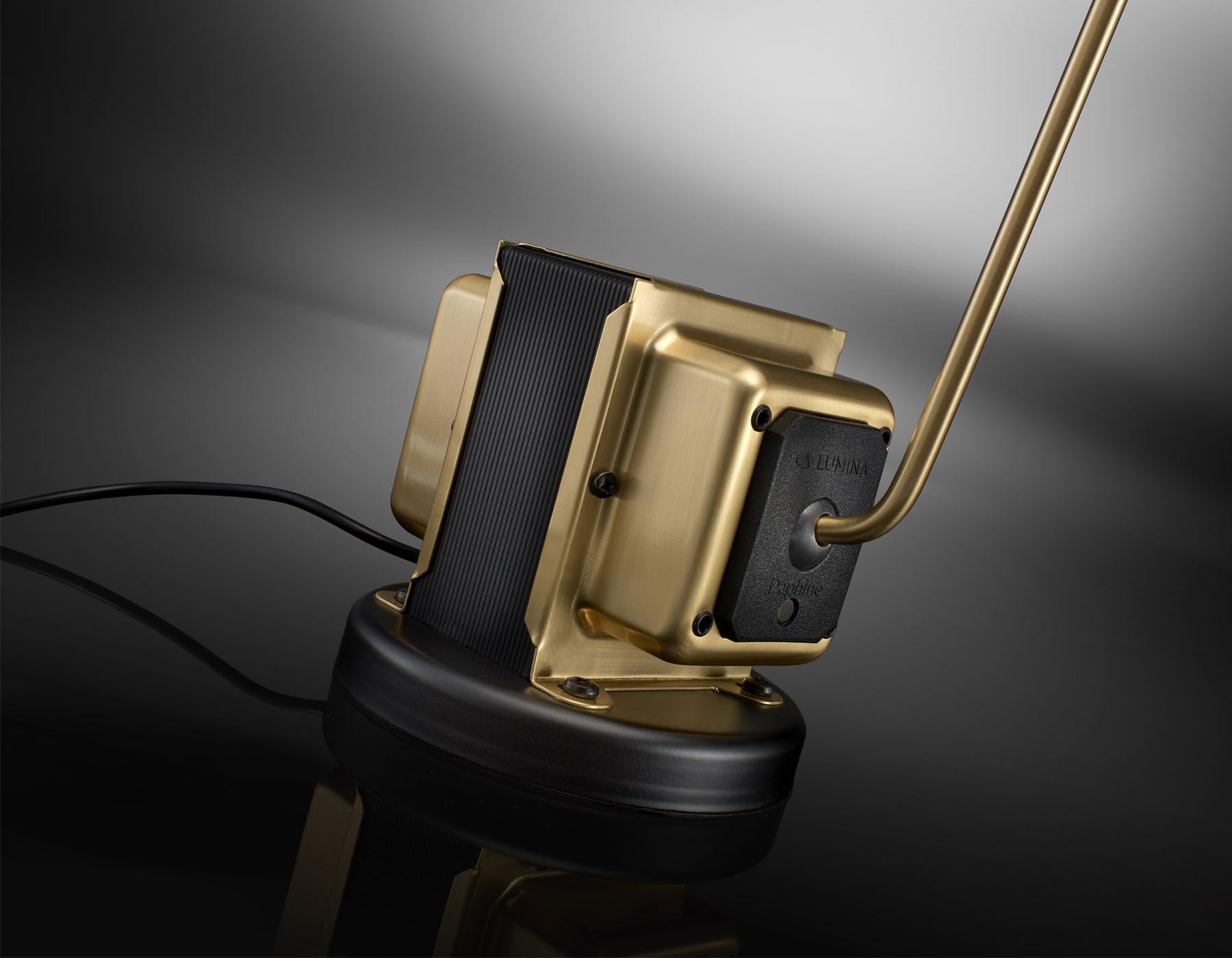 Modern Lumina Gold Brushed Daphine Led Lamp  by Tommaso Cimini  For Sale