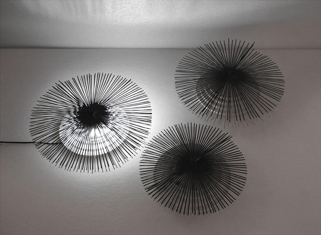 Lumina 'Helios' Wall Lamps Design Roberto Blumer, 1980s For Sale 5