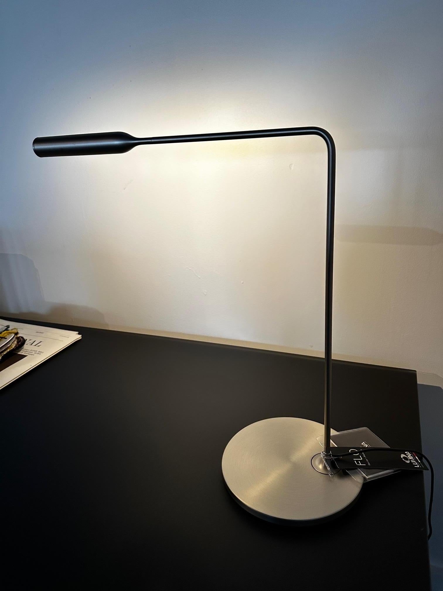 Metal Lumina LED Flo Desk Lamp  by Foster and Partners in STOCK For Sale