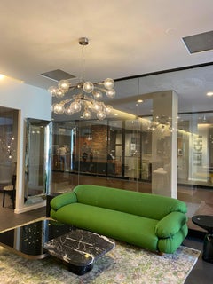 Lumina Matrix Brushed Nickel Pendant light Designed by Yaacov Kaufman in Stock