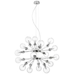 Lumina Matrix Doppia Suspension Lamp in Brushed Nickel by Yaacov Kaufman