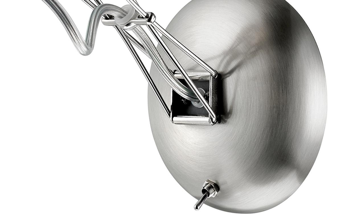 Lumina Matrix Mono-Wandleuchte aus gebürstetem Nickel von Yaacov Kaufman (Moderne)