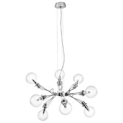 Lumina Matrix Otto Suspension Lamp in Brushed Nickel by Yaacov Kaufman