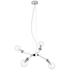 Lumina Matrix Quattro Suspension Lamp in Brushed Nickel by Yaacov Kaufman