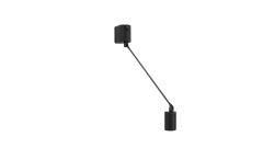 Lumina Set of Two Black Daphine Parete 35 Wall Lamps by Tommaso Cimini in STOCK